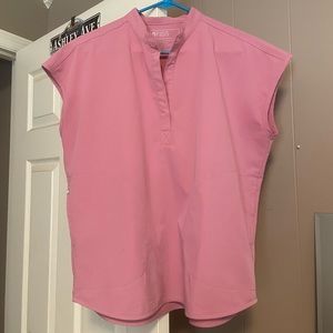 FIGS Rafaela Oversized Scrub Top. Size Small. CHALK PINK. LIMITED EDITION.